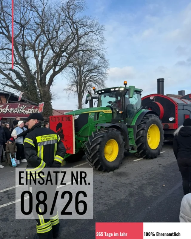 Wie auch in den Jahren zuvor, unterstützten wir auch in diesem Jahr beim Faslamsumzug in Toppenstedt!
Der Umzug verlief ohne größere Zwischenfälle, unser Einsatz trug dazu bei die Sicherheit der Veranstaltung zu gewährleisten und einen reibungslosen Ablauf zu ermöglichen.

Wir bedanken uns bei den Organisatoren für die wieder einmal tolle Zusammenarbeit!